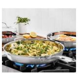 Cuisinart Tri-Ply Clad Stainless Steel 3-Piece Skillet Set, with Heat Surround