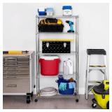 5-Tier Steel Wire Shelving System in Zinc (30 in. W x 60 in. H x 14 in. D)