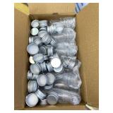 50 PCS 45ml Test Tubes, Plastic Test Tubes with Aluminum Threaded Caps, 1.0 x 5.6 Inches Clear Candy Tubes Vials, Storage Tubes Container for Sample Powder Seed Bead Candy Science Party