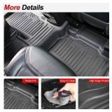 Retails for $150! Floor Mats for 2020-2025 2026 Ford Explorer 7 seat Accessories, Cargo Mat with Backrest Mat All Weather TPE Waterproof for Ford Explorer 7 Passenger Bench Seat ST Accessories 2025 20