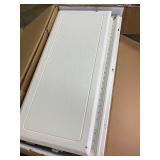 Retails for $199! Indoor Outdoor Storage Cabinet Waterproof with Shelf, Off White Plastic Outdoor Cabinets for Patio/Garden/Backyard, Size 34.3