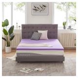 SINWEEK 1.5 Inch Gel Memory Foam Mattress Topper Ventilated Soft Pressure Relieve Mattress Pad, Breathable Bed Topper, CertiPUR-US Certified, Twin Size