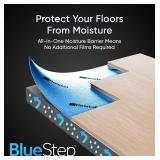 BlueStep Underlayment with Moisture Barrier for Laminate and Wood Floors, (200 sq.ft Roll)