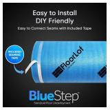 BlueStep Underlayment with Moisture Barrier for Laminate and Wood Floors, (200 sq.ft Roll)