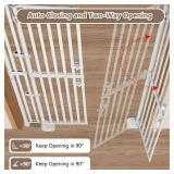 Retails for $136! 71" Extra Tall Cat Gate, Fits 30.31-39.27" Wide Opening, Auto Close Cat Safety Gate, 1.34" Extra Narrow Gap, No Drilling Pressure Mount Design, Innovation Double Opening Pet Gate