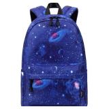 abshoo Lightweight Water Resistant Rainbow Backpacks For Teen Girls Boys School Bookbags (Galaxy E)