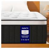 Retails for $110! Twin Mattress,10 Inch Medium Firm Hybrid Bed Mattresses,Twin Mattress Size with High Density Foam and Independent Pocket Springs,Release Pressure,Cool and Breathable
