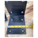 6" X 6" X 5" Heavy Duty Steel L Angle Bracket for Wood, Large 90 Degree Corner Shelf Support Bracket, 6x6 Post to Beam Connector, Thickness 1/4"(6mm), Max Load 300lbs-4 Pcs