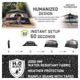 Retails for $110! 4/6/8 Person Instant Tent, Waterproof Pop Up Tents for Camping with Rainfly, 60 Seconds Easy Setup, Automatic Cabin Tent for Family Camping with Expandable Carry Bag & Upgraded Venti