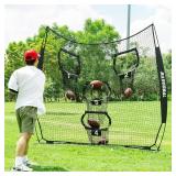 8ft Football Nets with 4 Target Pockets for Improving Accuracy Throwing