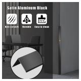 Retails for $110! Aluminum Alloy Black Corner Guards 12PCS Thickness Wall Corner Protectors for Walls Right Angle Corner Protectors Guards L Shaped Metal Protectors 90 Angle, Corner Guards 19Ga (1.6x1