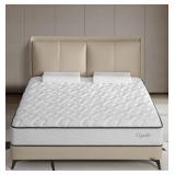 Retails for $144! Full Mattress,Memory Foam Hybrid 12 Inch Full Size Springs Mattresses with Individual Pocket Spring for Pain Relief,Medium Firm White Full Mattresses