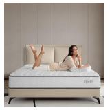 Retails for $144! Full Mattress,Memory Foam Hybrid 12 Inch Full Size Springs Mattresses with Individual Pocket Spring for Pain Relief,Medium Firm White Full Mattresses