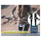 Trekology Trek-Z Collapsible Hiking & Trekking Poles - Balance Support for Seniors, Women, and Men, 2pc Per Set