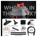 Retails for $107! Shop-Vac 5430096 Wet/Dry Vacuum, 4 Gallon, 4 Peak HP, 1.25 Inch Diameter x 7 Foot Hose, 15 Foot Cord, Ideal for Jobsite, Garage, Workshop & Home