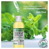 8 oz. Peppermint Rodent Repellent Concentrate Makes 1 Gal. Natural Spray for Rats, Mice and More