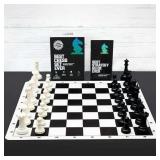 Best Chess Set Ever - Chess Geeks, 3X Triple Weighted Tournament Set, Black & White Plastic Pieces