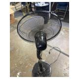 Amazon Basics 16" Pedestal Fan with Remote, Floor Fan, Standing Fan for Bedroom, Living Room, Office, with 3 Speeds, 3 Modes, Timer, Dual-Layered Blades, Adjustable Height, Tilt Head, 60W, Black