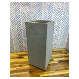KANTE 9-in W x 20-in H Slate Gray Concrete Planter