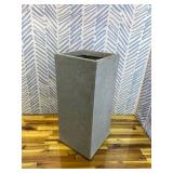 KANTE 9-in W x 20-in H Slate Gray Concrete Planter