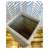 KANTE 9-in W x 20-in H Slate Gray Concrete Planter