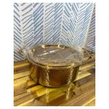 DAEDALUS Pro 7.5QT Stock Pot with Lid Hammered Copper Clad & 2.3mm Tri-Ply Core 3X Thicker Heavy Duty for Home or Restaurant Use Induction, Oven & Dishwasher Safe Rose Gold