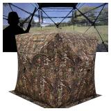 Portable 2/3/4 Person 270 Degree See Through Hunting Blind Ground Camouflage Pop Up Hub Turkey Deer Blinds Tent