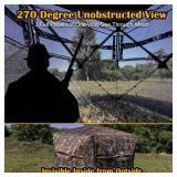 Portable 2/3/4 Person 270 Degree See Through Hunting Blind Ground Camouflage Pop Up Hub Turkey Deer Blinds Tent