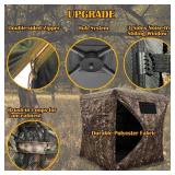 Portable 2/3/4 Person 270 Degree See Through Hunting Blind Ground Camouflage Pop Up Hub Turkey Deer Blinds Tent