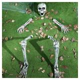 JOYIN 5 Pcs Halloween Skeleton Decorations Outdoor, Life Size Skeleton Yard Stakes, Groundbreaker Skulls Decor for Graveyard Yard Lawn Garden Ground Party Supplies