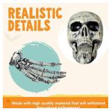 JOYIN 5 Pcs Halloween Skeleton Decorations Outdoor, Life Size Skeleton Yard Stakes, Groundbreaker Skulls Decor for Graveyard Yard Lawn Garden Ground Party Supplies
