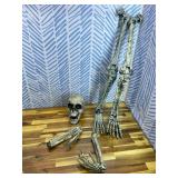 JOYIN 5 Pcs Halloween Skeleton Decorations Outdoor, Life Size Skeleton Yard Stakes, Groundbreaker Skulls Decor for Graveyard Yard Lawn Garden Ground Party Supplies