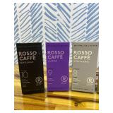 ROSSO CAFF 60 Espresso Coffee Pods for Nespresso Original Machines - Premium Capsule Sampler Variety Pack 6 Flavors, Rich Breakfast to Intense Roasts