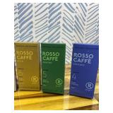 ROSSO CAFF 60 Espresso Coffee Pods for Nespresso Original Machines - Premium Capsule Sampler Variety Pack 6 Flavors, Rich Breakfast to Intense Roasts