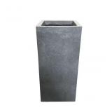 KANTE 9-in W x 20-in H Slate Gray Concrete Planter
