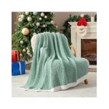 Sac Sage Green Throw Blanket 50"x70", Super Soft Cozy Lightweight Throws.