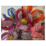 Jar of Home-Made Beaded Flowers
