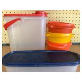Tupperware Pieces, (3) w/ Lids