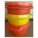 Tupperware Pieces, (3) w/ Lids