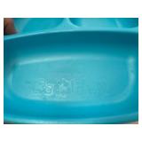 Re-Play Plastic Plates and Bowls (6 each), Clear Storage Canisters (2)