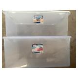 Large, Clear Totes (2)