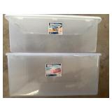 Large, Clear Totes (2)