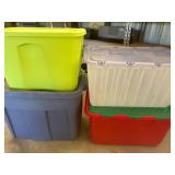 Totes, (4) Misc Sizes