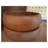 Wood Serving Bowl (approx 10") and (5) Salad Bowls (2 Styles)