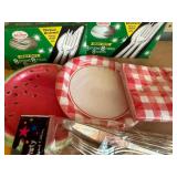 Paper Plates, Napkins and Plastic Dinnerware