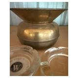Brass Spittoon and Ashtrays, Bonus Marlboro Lighter