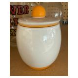 Milk Jar, Covered Canisters, Silver Dollar City Pitcher and Canning Jar