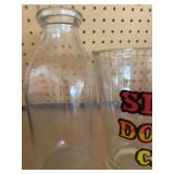 Milk Jar, Covered Canisters, Silver Dollar City Pitcher and Canning Jar
