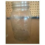 Milk Jar, Covered Canisters, Silver Dollar City Pitcher and Canning Jar