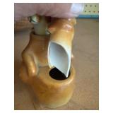 Salt and Pepper Shakers and an Ice Cream Scoop in a Basket, Please Read Description/See Pictures